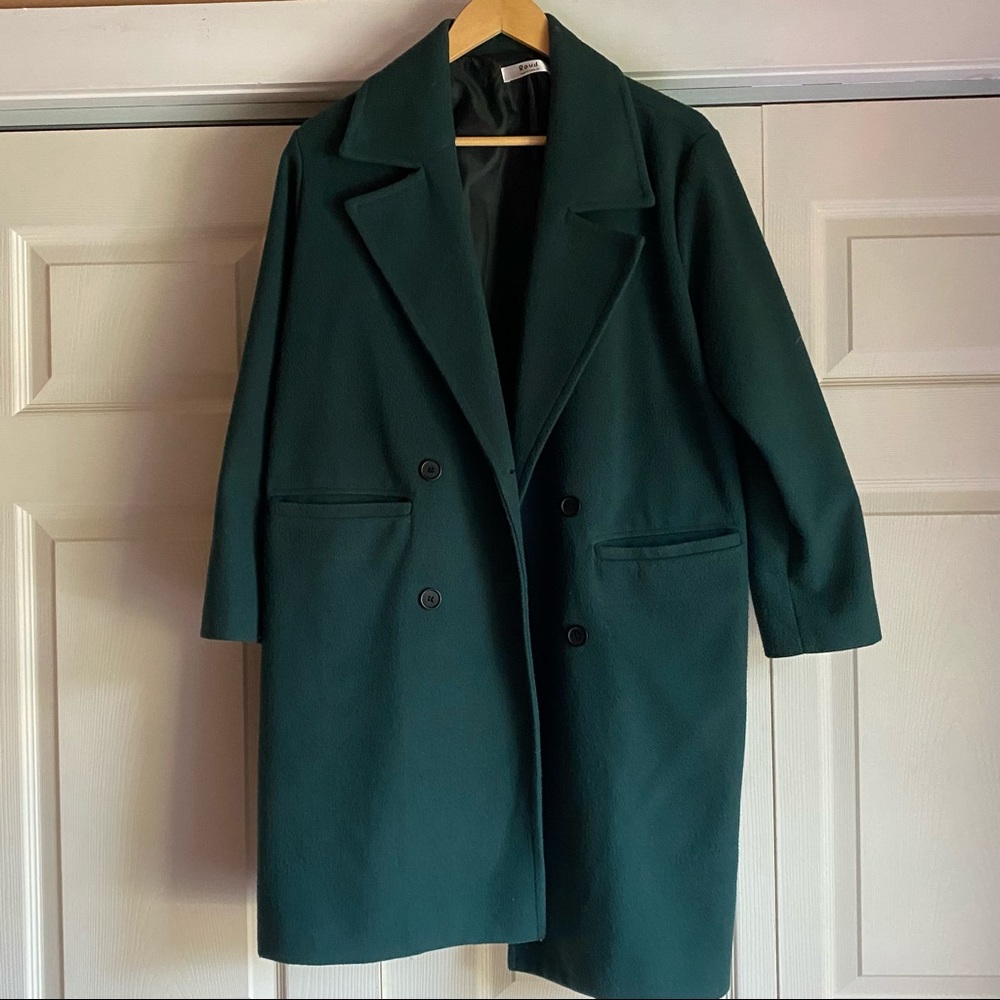 Vintage Dark Green Women's Coat